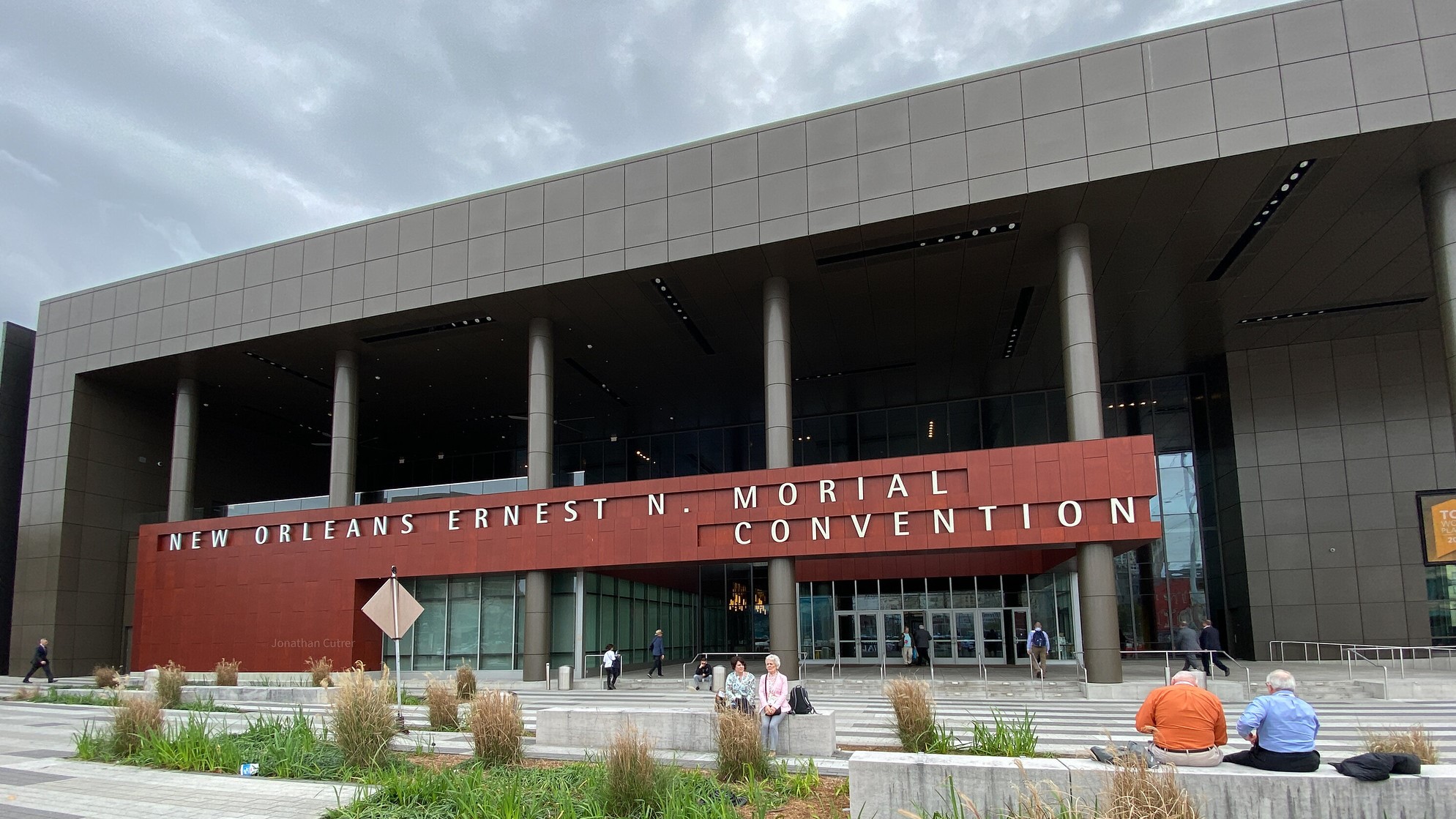 A photo of the New Orleans Ernest N. Morial Convention Center; photo by Jonathan Cutrer