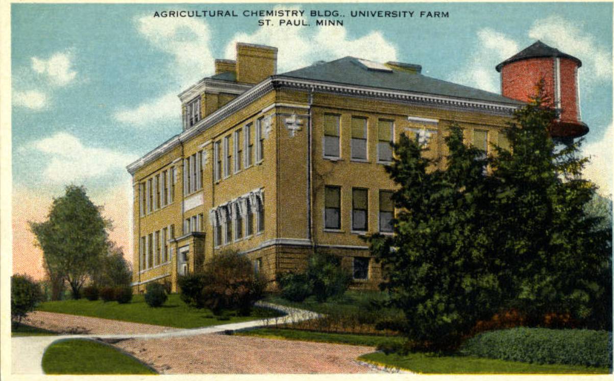 1927 illustration of Agricultural Chemistry Building, University Farm, St. Paul Minn